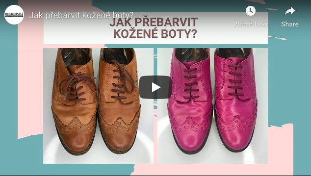 Jak nabarvit boty Video návod Jak použít Barva na boty Easy DYe